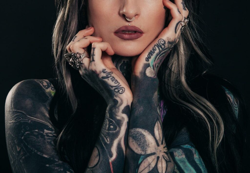 Woman Tattoos Body Art Tattooed Skin Tattooed Woman